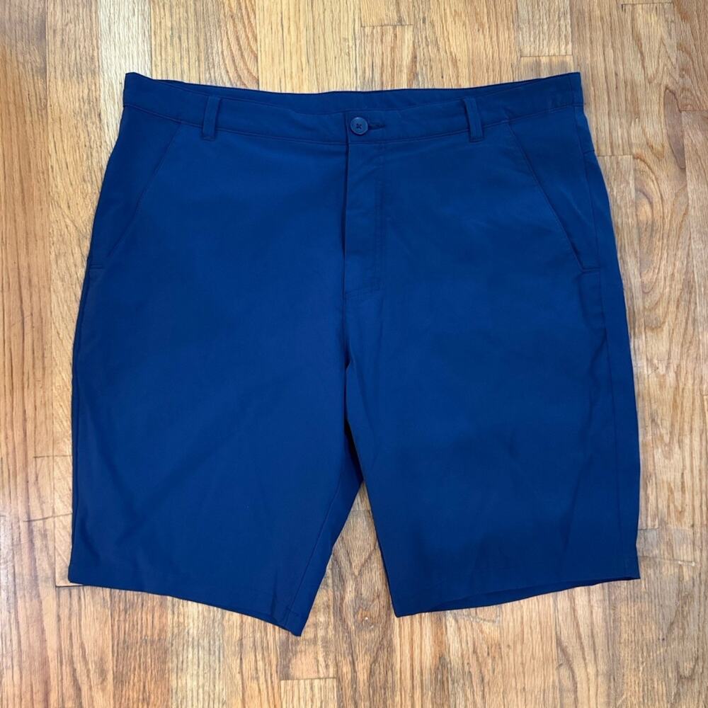 Oakley Golf Shorts Mens 38 Blue Regular Fit Performance Flat Front RN 96548